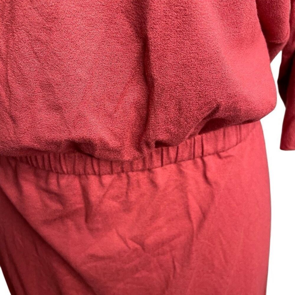 Soft Surroundings Womens Sloane Maxi Dress M Terracotta Dolman Sleeve Lagom Open - Picture 5 of 7